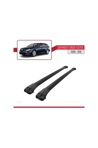Chevrolet Cruze 2009-2016 Arası İle Uyumlu Ace-1 Ara Atkı Tavan Barı Siyah