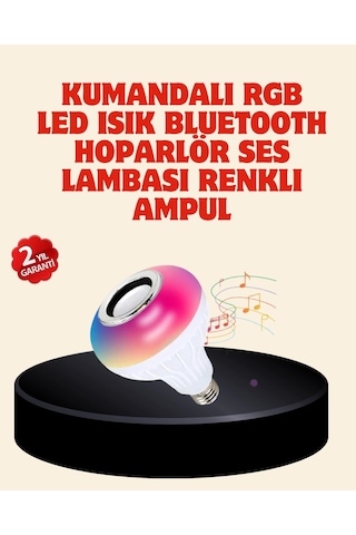 Bluetooth Bağlantılı Rgb Led Ampul Şık Ve Fonksiyonel Diğer