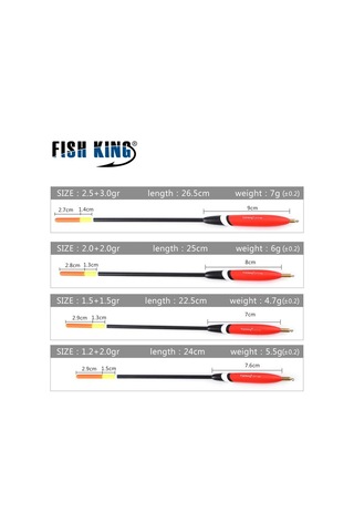 Fıshkıng Balıkçılık Şamandıra 4 Adet Karışık Boyutlu Barguzinsky Bobbers Seti Stoper Dikey Şamandıra Bakır Halka İle