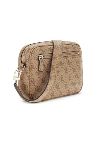 Guess Kadın Monogram Desenli Geniş Askılı Kamera Çantası - Kahverengi Kahverengi
