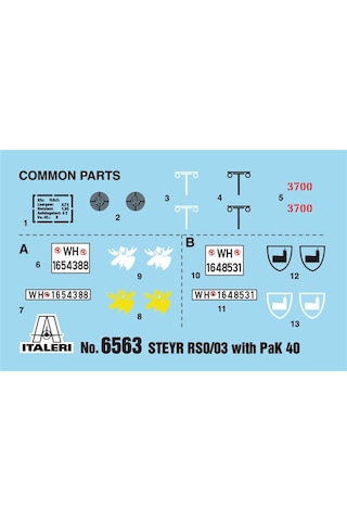 Italeri 6563s 1/35 Rso/03 Pak 40'lı Paletli Askeri Araç Demonte Plastik Maketi