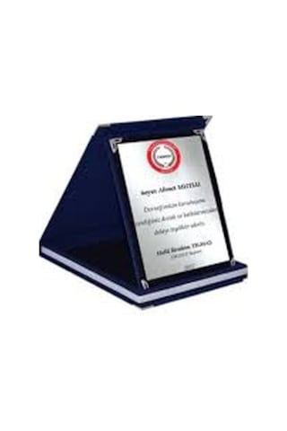 Kişiye Özel Kadife Plaket Kırmızı Orta Boy