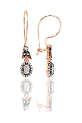 Gümüş Rose Elmas Montürlü Oval Üçlü Set… (535070195)