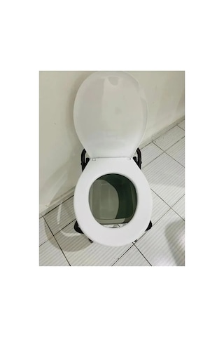 Tek Kişilik Yaşlı Tuvalet Sandalyesi Yetişkin Gece Sandalyesi Tuvalet Sandalyesi Yüksekliği Ayarlan