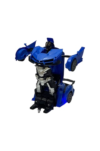 Uzaktan Kumandalı Robota Dönüşen Araba Ferrari - Mavi