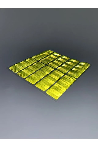 Anruspack Çok Parlak Sarı Reflektör Çıkartmaları 240302818