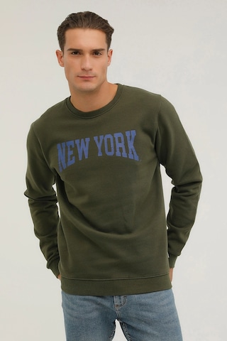 Superfly Men Sweat-6 Haki Erkek Sweatshirt Siyah
