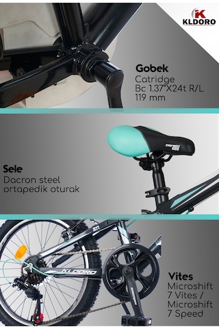 Kldoro Jett 20 Jant Alüminyum Kadro Vitesli Çocuk Bisikleti