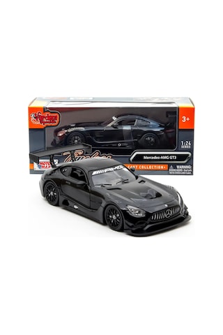 Motormax 1:24 Mercedes-amg Gt3 Model Araba - Metal Diecast - Siyah