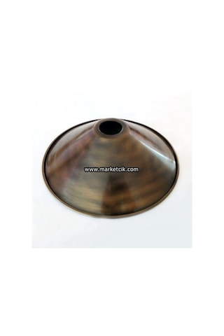 Dekoratif Eskitme Metal Abajur Aplik Rustik Ampul Şapkası 30 Cm
