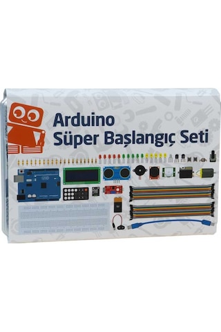 Arduino Uyumlu Süper Başlangıç Seti Uno Rev3 (Klon) (E-Kitap Hediyeli ve Videolu)