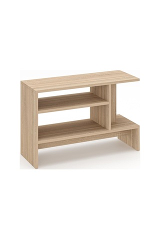 Sümela Raflı Yan Sehpa - Gazetelik, Dergilik, Kitaplık Meşe