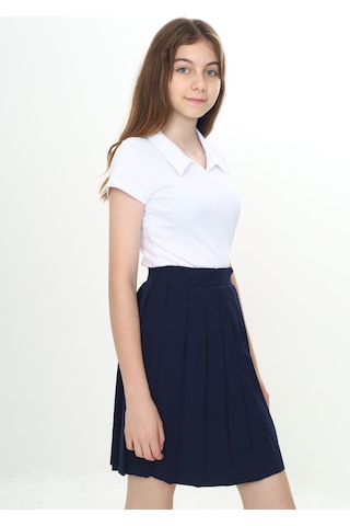 Toontoy Kız Çocuk Piliseli Okul Etek Lacivert