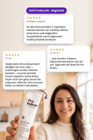 Probident Akgünlük Özütü İlaveli Probiyotik Diş Macunu 75 ML