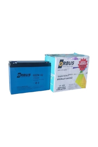 Orbus 12v-42ah 40ah Amper Dar 2'li Paket E-bıke Akü-2025 Üretim Ebatlar: 267x78x170mm Elektrikli Bisiklet Akü E-bike Akü