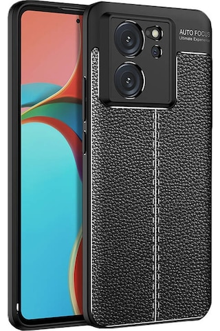 Apsuwa Xiaomi Mi 13t 13t Pro Kılıf Niss Deri Dokulu Silikon