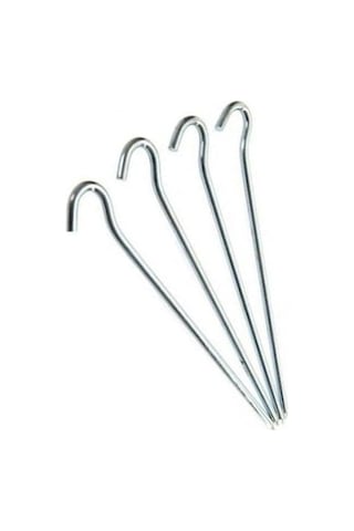 Summit 23cm/6mm Kuvvetli Çelik Çadır Kazığı 4'lü Paket Siyah