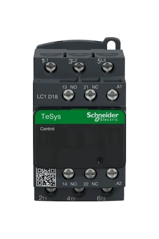 Schneider Electric Tesys D Lc1D18M7 1Na+1Nk 7.5Kw 3P 18A 220Vac Güç Kontaktörü