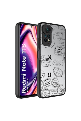Xiaomi Redmi Note 11s Global Kılıf Aynalı Desenli Kamera Korumalı Parlak Zore Mirror Kapak Seyahat