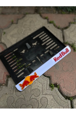 Redbull Motorsiklet Plakalık Beyaz 3d Model