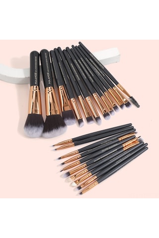 Geeksen 22 Parçalık Profesyonel Fondöten Fırçası Seti - Yumuşak Kıllar Ve Çok Amaçlı Kullanım