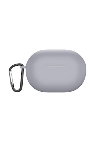 Smcase Huawei Freebuds Pro 2 Kılıf Kancalı Mat Silikon Soft Sf7 Beyaz