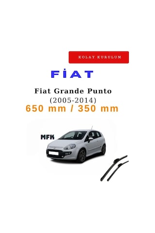 Fiat Grande Punto 2005-2014 Araca Özel Silecek Ön İki Fiat Grande Punto 2005-2014 Araca Özel Silecek Ön İki