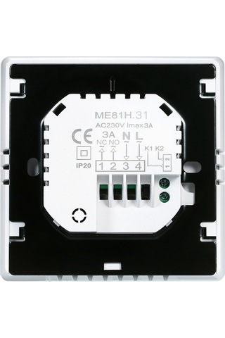 Ranyeek Akıllı Isıtma Termostatı, Haftalık Programlama, Dokunmatik Ekran, Beyaz Arka Işık, Turuncu Tuşlar, Su Isıtması Uyumlu