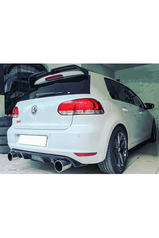 Vw Golf 6 Rieger Difüzör Parlak Siyah Plastik 2008 2009 2010 2011 2012 Arka-difizör-bodykit-ek