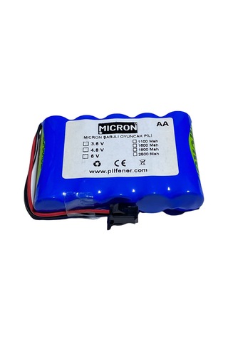 Micron 6v 2500mah Aa Uzaktan Kumandalı Şarjlı Araba Pili (Batarya)