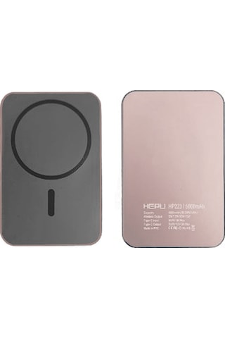 Hepu Hp-223 5000 Mah Pd20w Magsafe 15w Kablosuz Powerbank Pembe