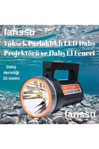 Rt-996 50w Yüksek Parlaklıklı Led Dalış Projektörü Ve Dalış El Feneri