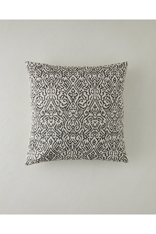 English Home Mirena Kırlent Kılıfı 45x45 Cm Siyah - Beyaz