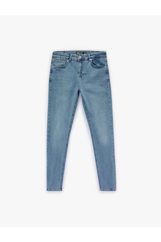 Koton Normal Bel Pamuklu Skinny Fit Jean Pantolon - Michael Jean Açık İndigo 6sam40052nd Açık İndigo