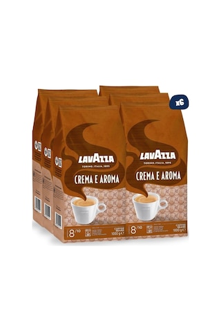 Lavazza Crema E Aroma Orta Kavrulmuş Çekirdek Kahve 6 x 1 KG