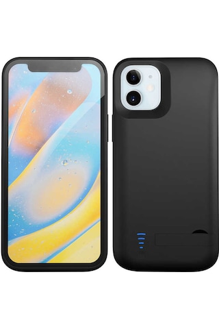 Apple Uyumlu iPhone 12 Hptk Şarjlı Kılıf-siyah Siyah