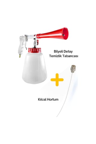 Oto Yıkama Bilyeli Detay Temizlik Tabancası - 1 Kılcal Hortum