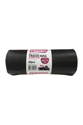 Floppy Endüstriyel Jumbo Çöp Torbası Poşeti 1 Rulo 30 Parça 80 x 110 CM
