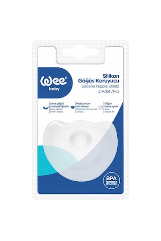 Wee Baby Silikon Göğüs Koruyucu 2'li Paket 5 Adet