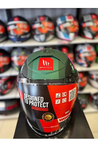 Mt Helmets Mt Cosmo Sv Sergıo Garcıa D18 Motosiklet Kaskı Pembe Yeşil