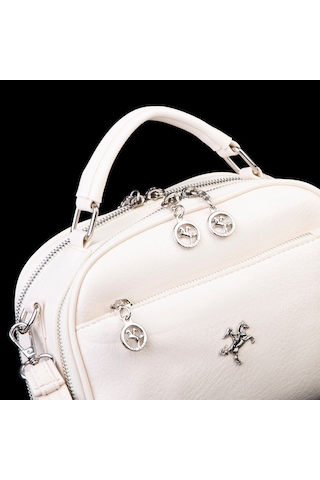 Nas Bag Kadın El Ve Çapraz Çantası Fonksiyonel Şıklı Krem Victoria