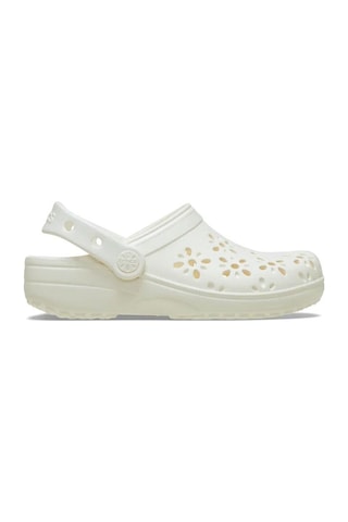 Crocs Classic Floral Cut Out Clog T Çocuk Sandalet 210944-0wv Bej