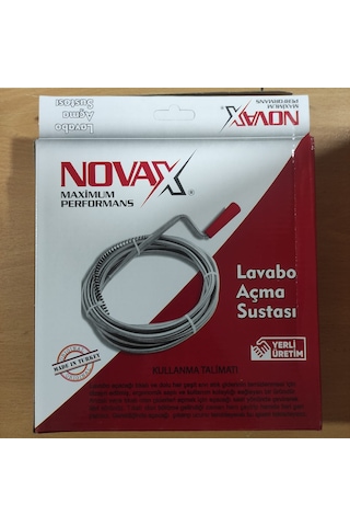 Novax Lavabo Açma Sustası 5 Metre Maxsimum Performans Yerli Üreti