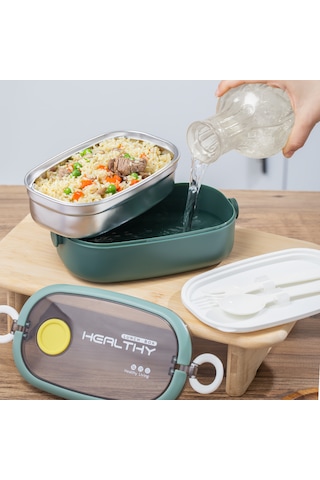 Porsima 66729-2 Stainless Steel Vakumlu Lunch Box Sefer Tası 1300m