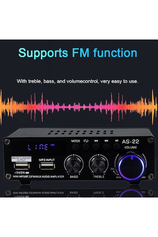 Lemestar Kompakt Boyutlu 12v Taşınabilir Ses Güçlendirici - Ev Ve Araç Kullanımı İçin