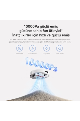 Xiaomi Robot Vacuum H40 Akıllı Robot Süpürge + Mop 10000pa (Xiaomi Türkiye Garantili)