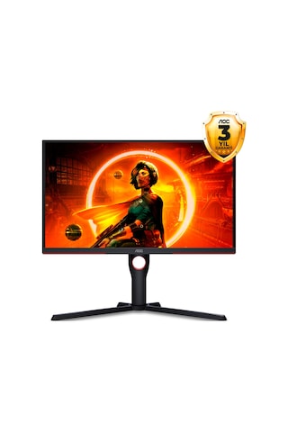 Aoc 25G3ZM/BK 24.5" 0.5 MS 240 Hz HDMI DP Adaptive Sync Full HD Yükseklik Ayarlı VA Monitör