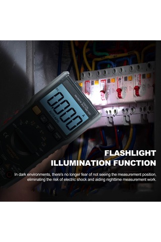 Springsun Km-dm01b Akıllı Multimetre: 6000 Gösterge Otomatik Aralık, Ncv Temasız Voltaj