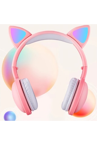 Ally Bluetooth 5.0 Kedi Kulak Kulak Üstü Kulaklık