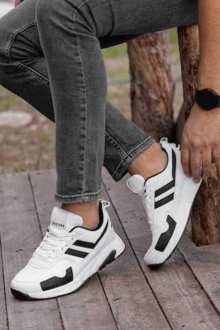Gordon Günlük Ortopedik Erkek Sneaker Spor Ayakkabı Beyaz